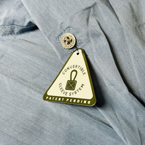 NWT Wrangler Men’s Performance Long Sleeve Button Up Shirt Size 2XL Blue UPF 30 - Picture 6 of 11